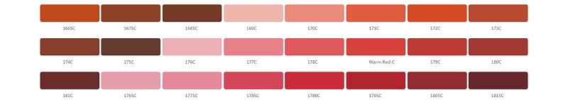 鋁合金cnc加工陽極氧化勞爾色卡－潘通色卡（Pantone）色號參照表-01